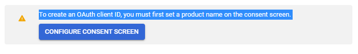 Create OAuth client ID in Google Cloud Platform