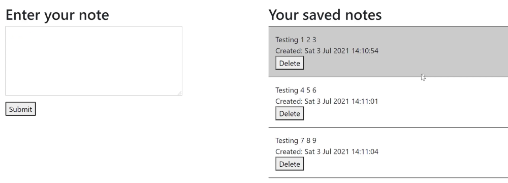 Change the background colour in Blazor WebAssembly using onmouseover and onmouseout.