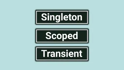Dependency injection code example for ASP.NET Core