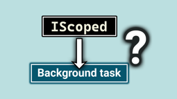 How do you resolve scoped services in a background service?