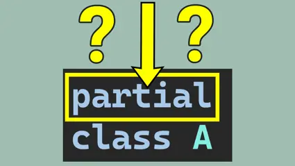 What are partial classes in C# and why do we use them?