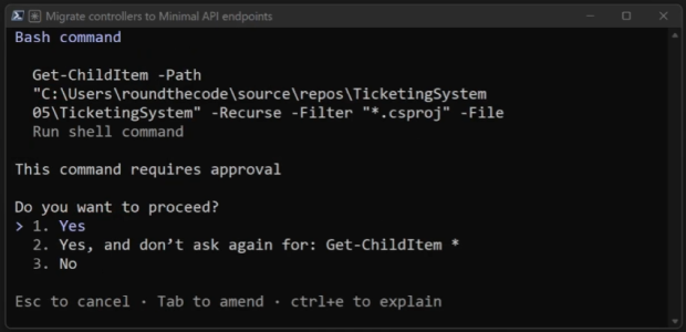 Claude Code asks for permission before changing code