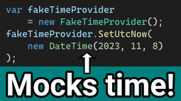 TimeProvider makes it easier to mock time in .NET 8