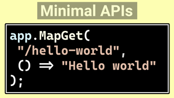 Minimal API code example for ASP.NET Core