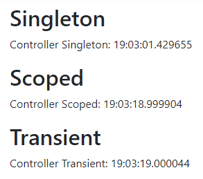 How the services get initialised in dependency injection when we load the page