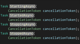Hosted service has a major update to its lifecycle events