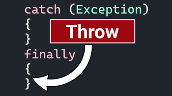 When does the try, catch and finally code blocks run in C#?