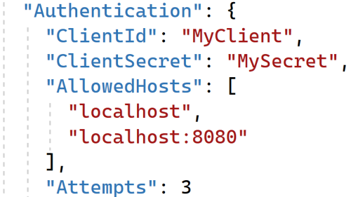 AppSettings.json example in .NET and C#