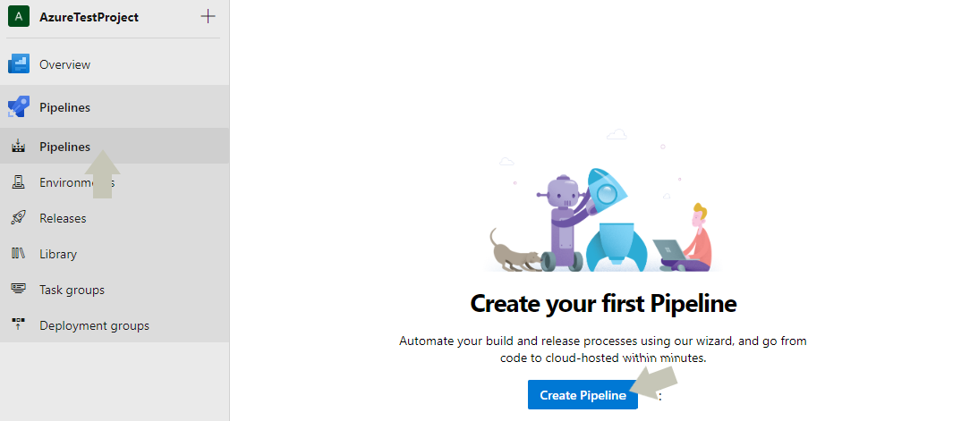Create a Azure DevOps pipeline build