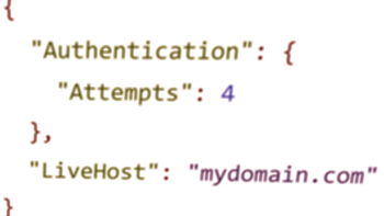 Configuring an appsettings.json environment