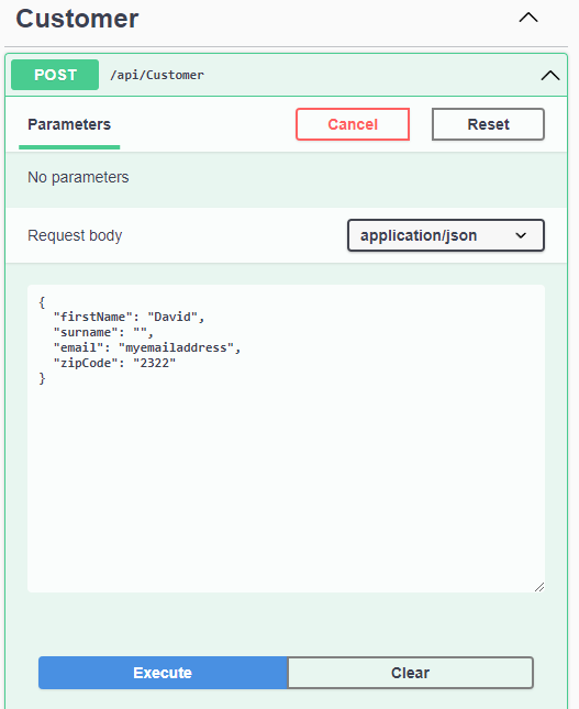 Sending a POST request in an ASP.NET Core Web API