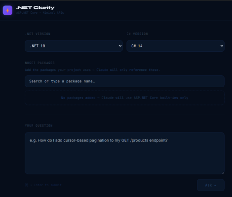 The first prototype of our .NET/C# AI tool
