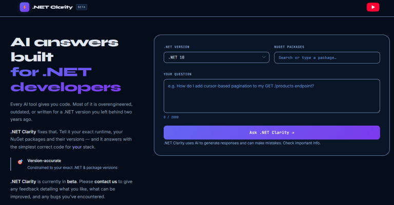 The AI tool that you can use to ask your .NET and C# questions
