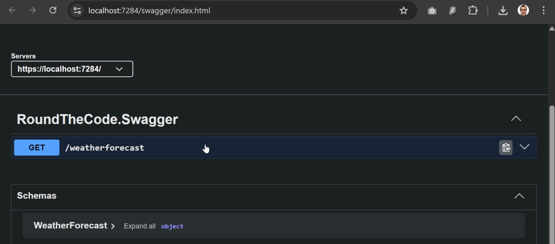 Swagger in a .NET 10 project