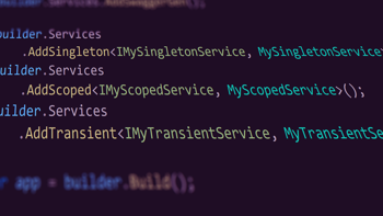 Adding services to dependency injection in ASP.NET Core