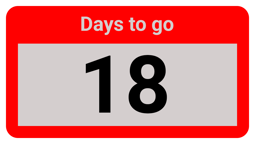 Work out the number of days between two dates