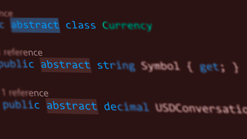 Using the abstract modifier in C#