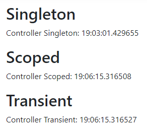 How the services get initialised in dependency injection when we refresh the page