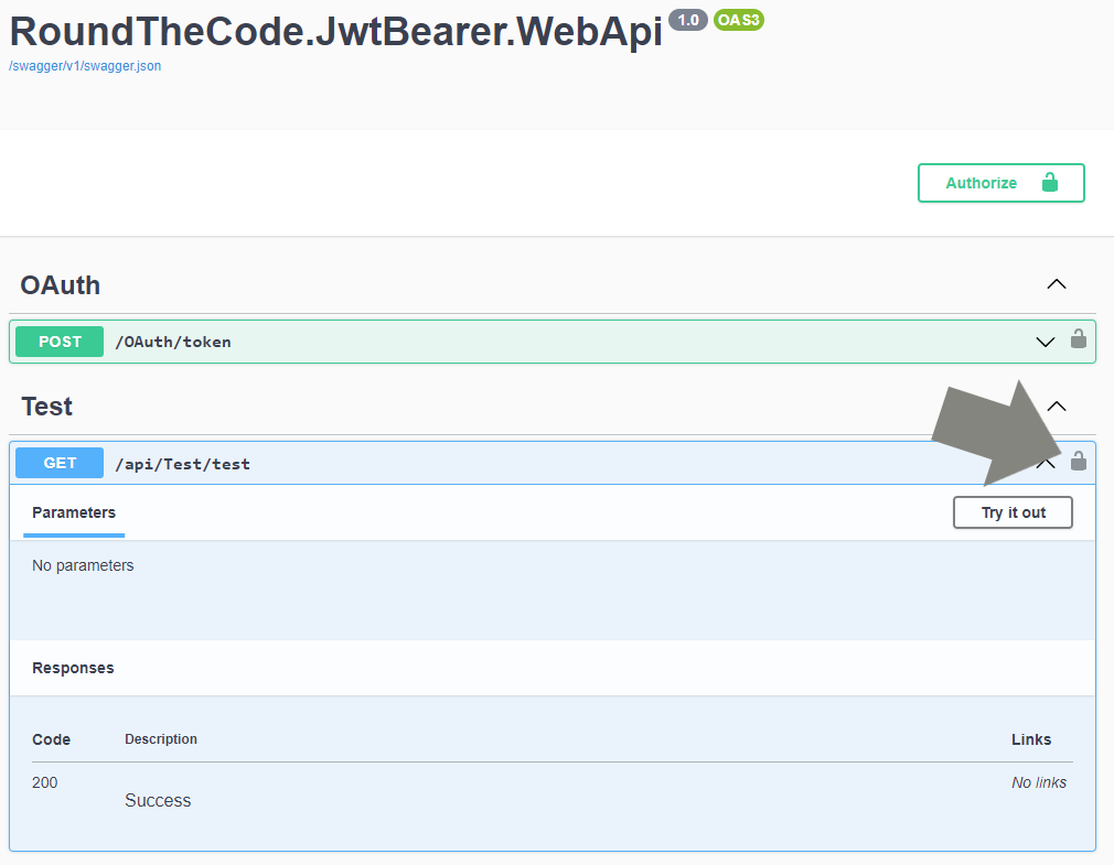Add a Bearer token to a HTTP request in Swagger