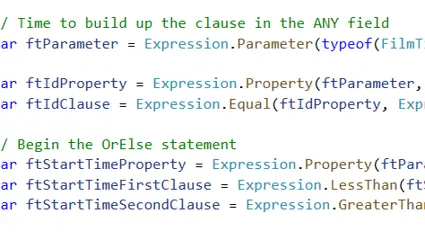 Using LINQ expressions to build dynamic queries in Entity Framework