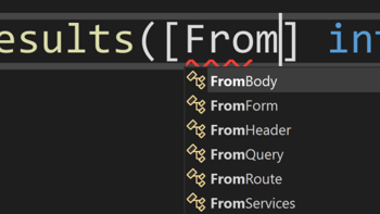 FromQuery and other ASP.NET Core Web API attributes