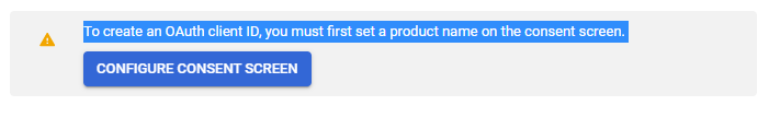 Create OAuth Client ID in Google Cloud Platform
